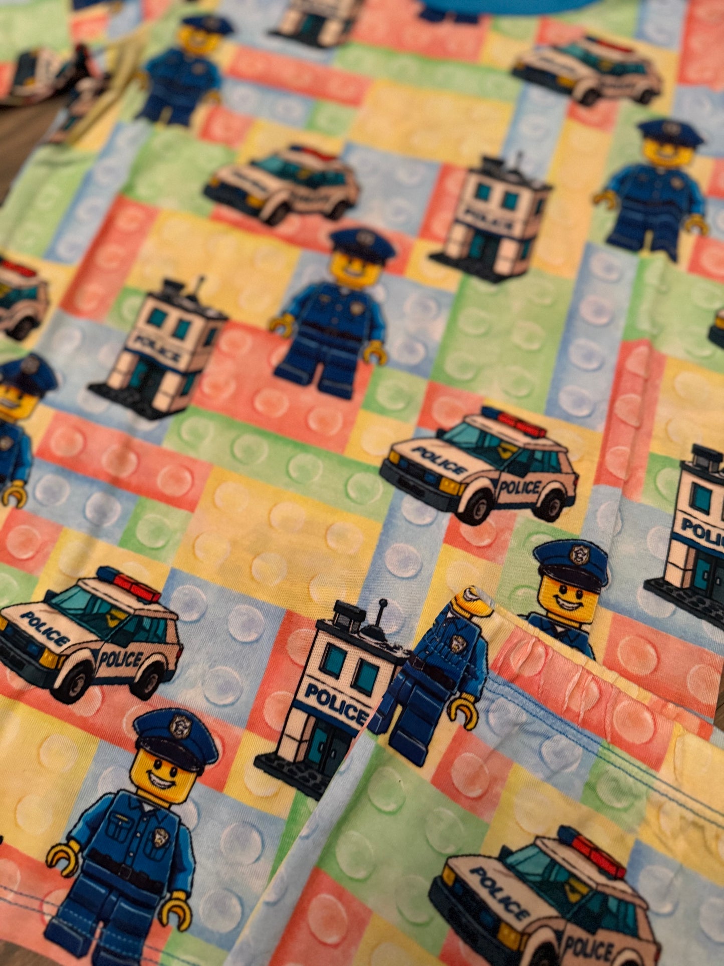 “Building Block Cops” Two Piece Comfy Cozies