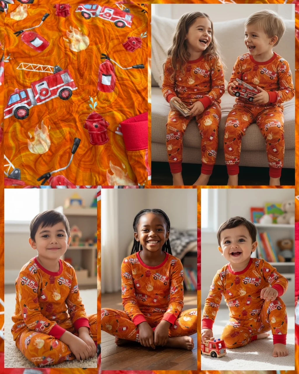 "Firehouse Heroes" Two-Piece Comfy Cozies