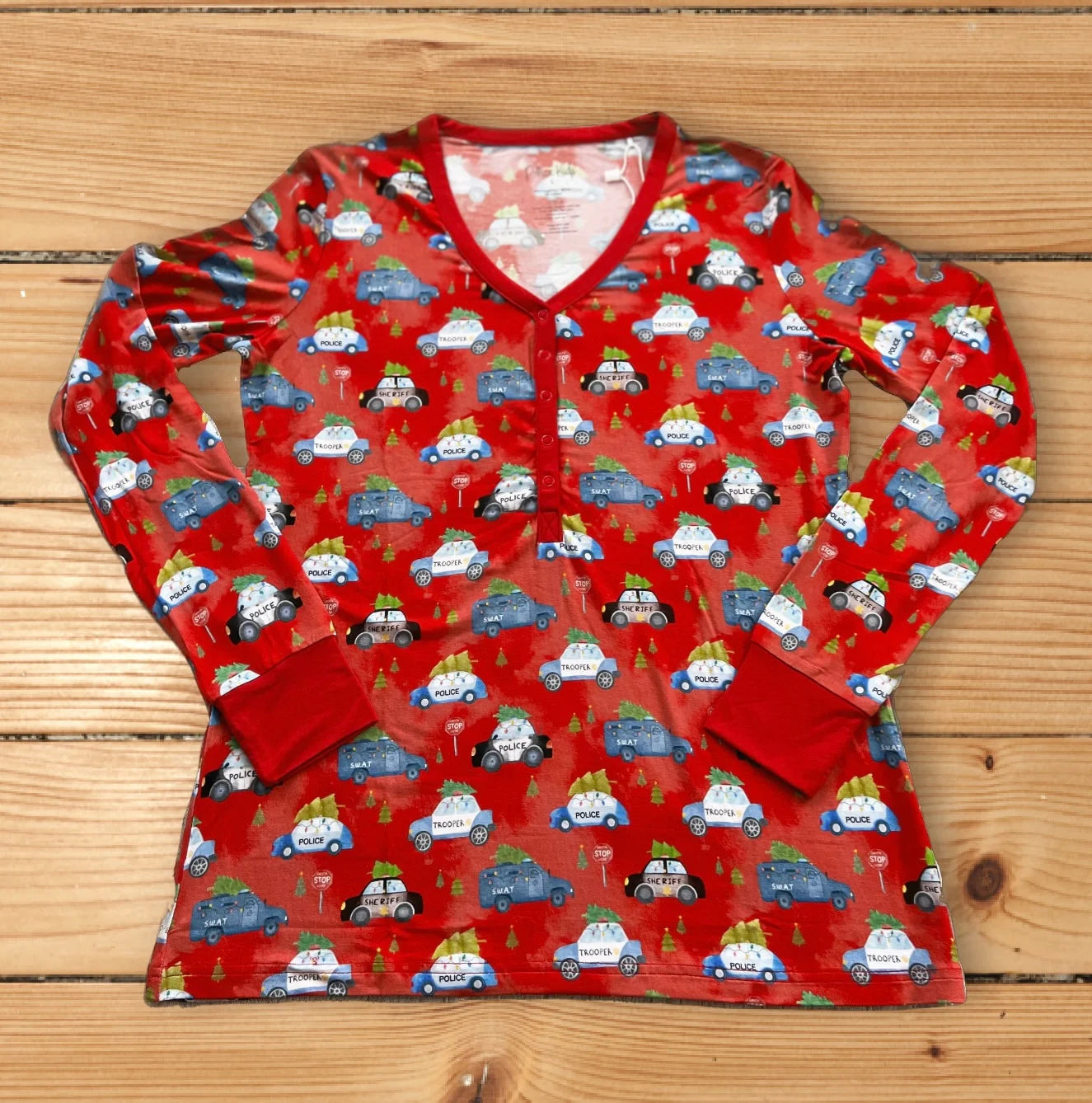 "Christmas Cruisers" Women's Comfy Cozies Long Sleeve Top