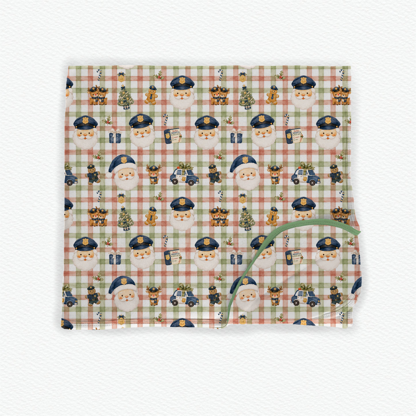 HoHoHo Patrol 60x60" Double Layered Bamboo Blanket PREORDER
