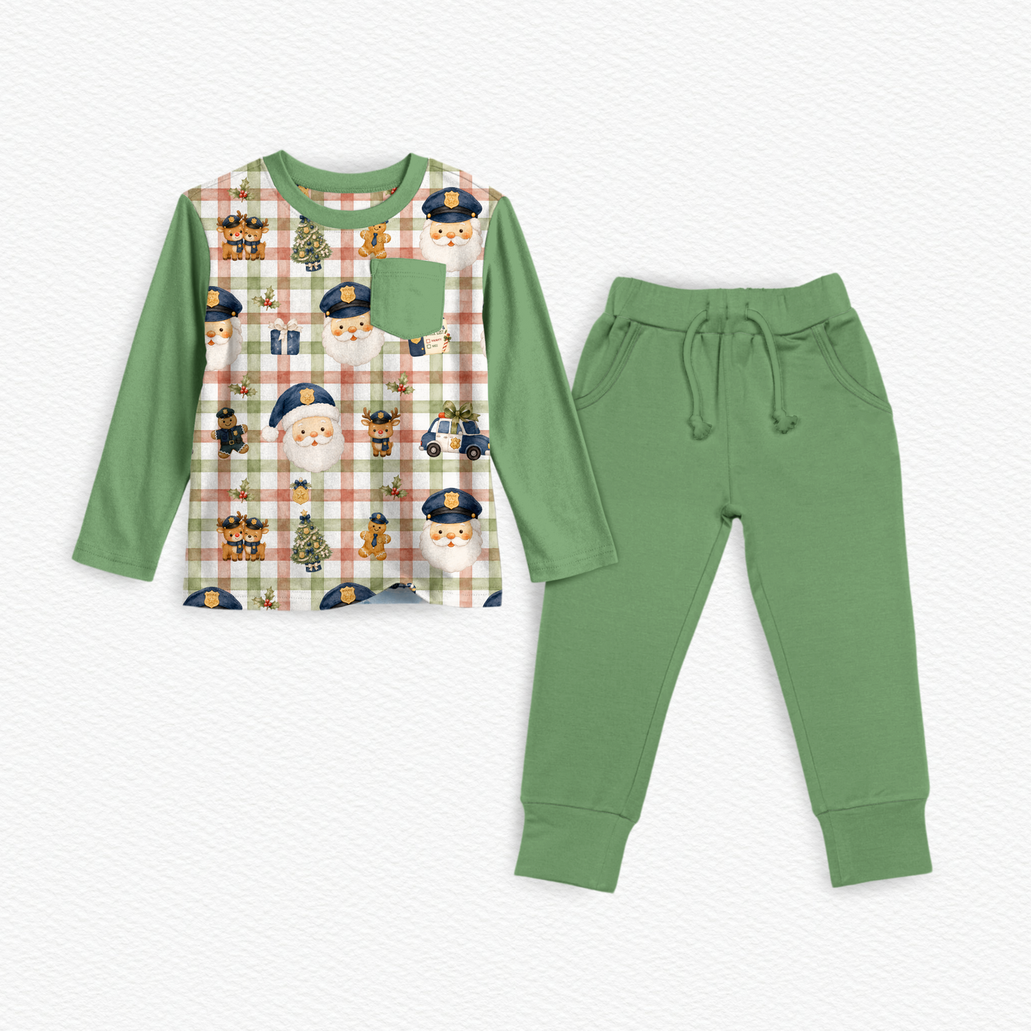 HoHoHo Patrol Pocket Tee/Jogger Daywear PREORDER