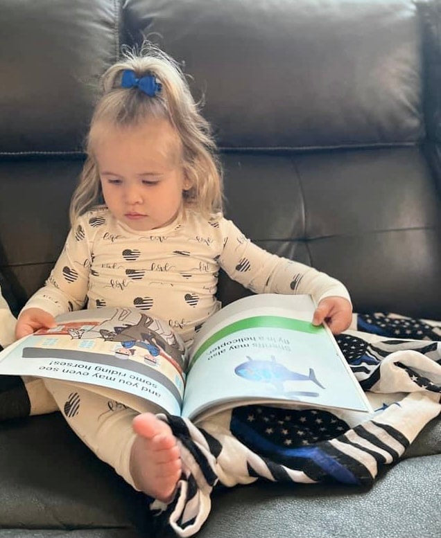 Thin Blue Love Two Piece Comfy Cozies