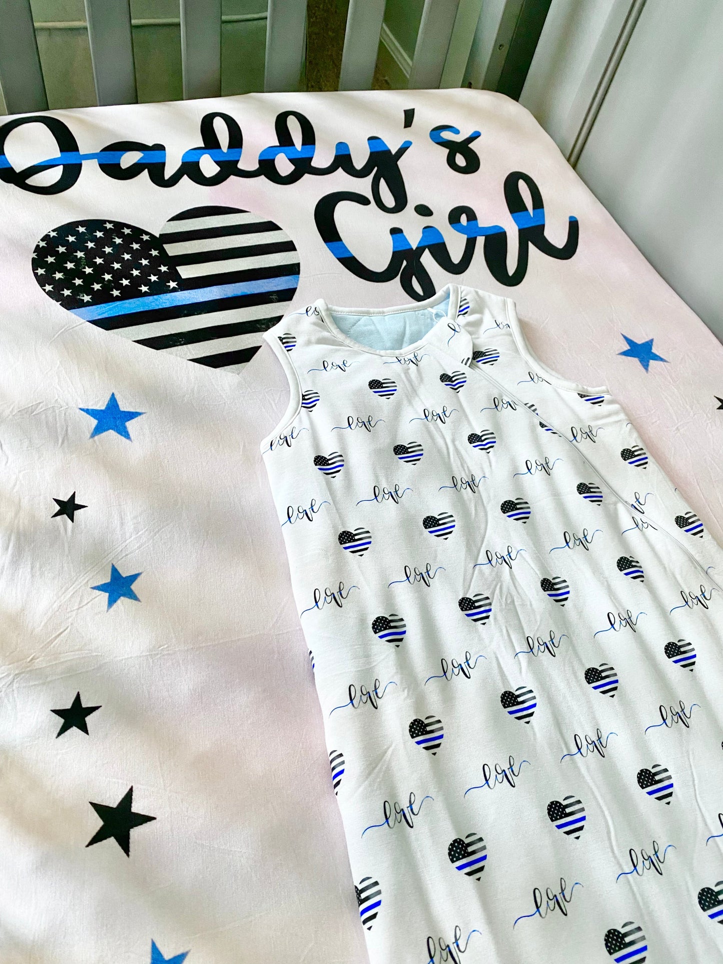 Thin Blue Love Sleepsack/Wearable Blanket 1.0 TOG