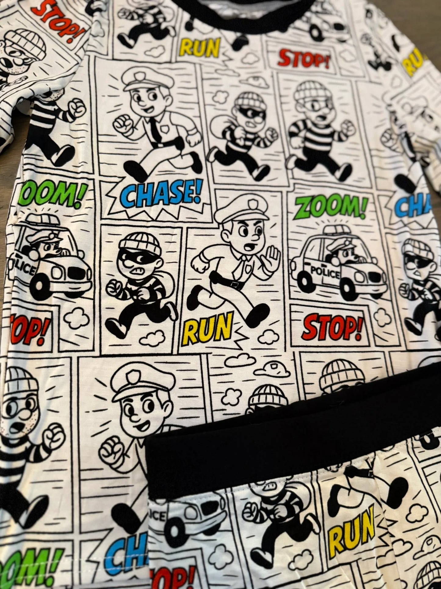 "Cops and Robbers" Two Piece Comfy Cozies