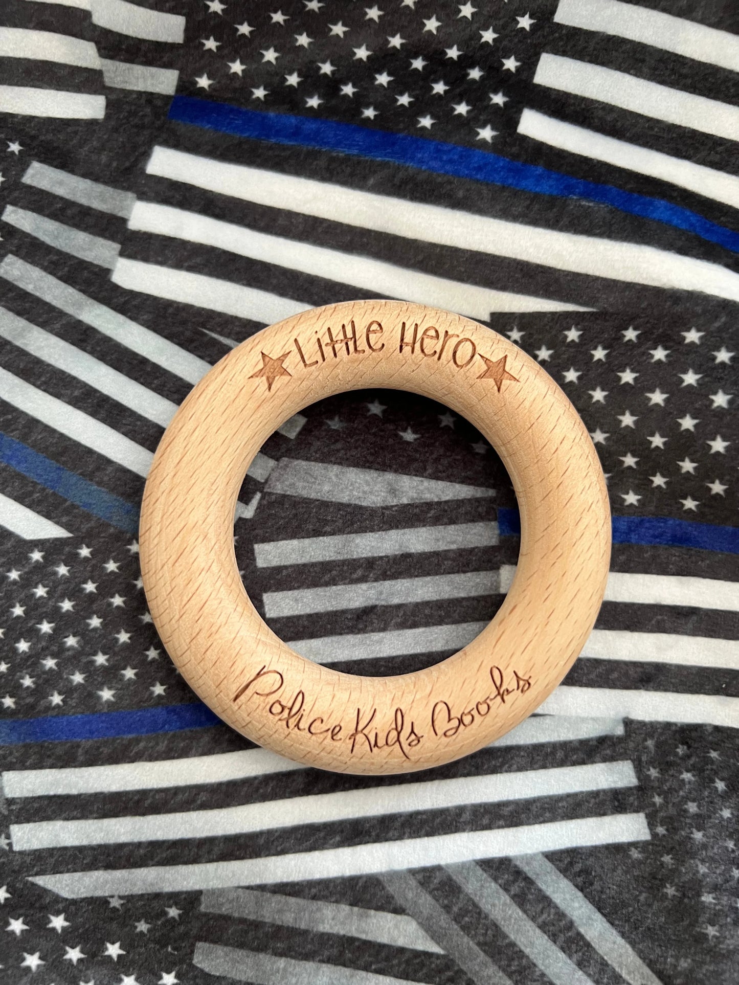 Little Hero Wooden Teething Ring