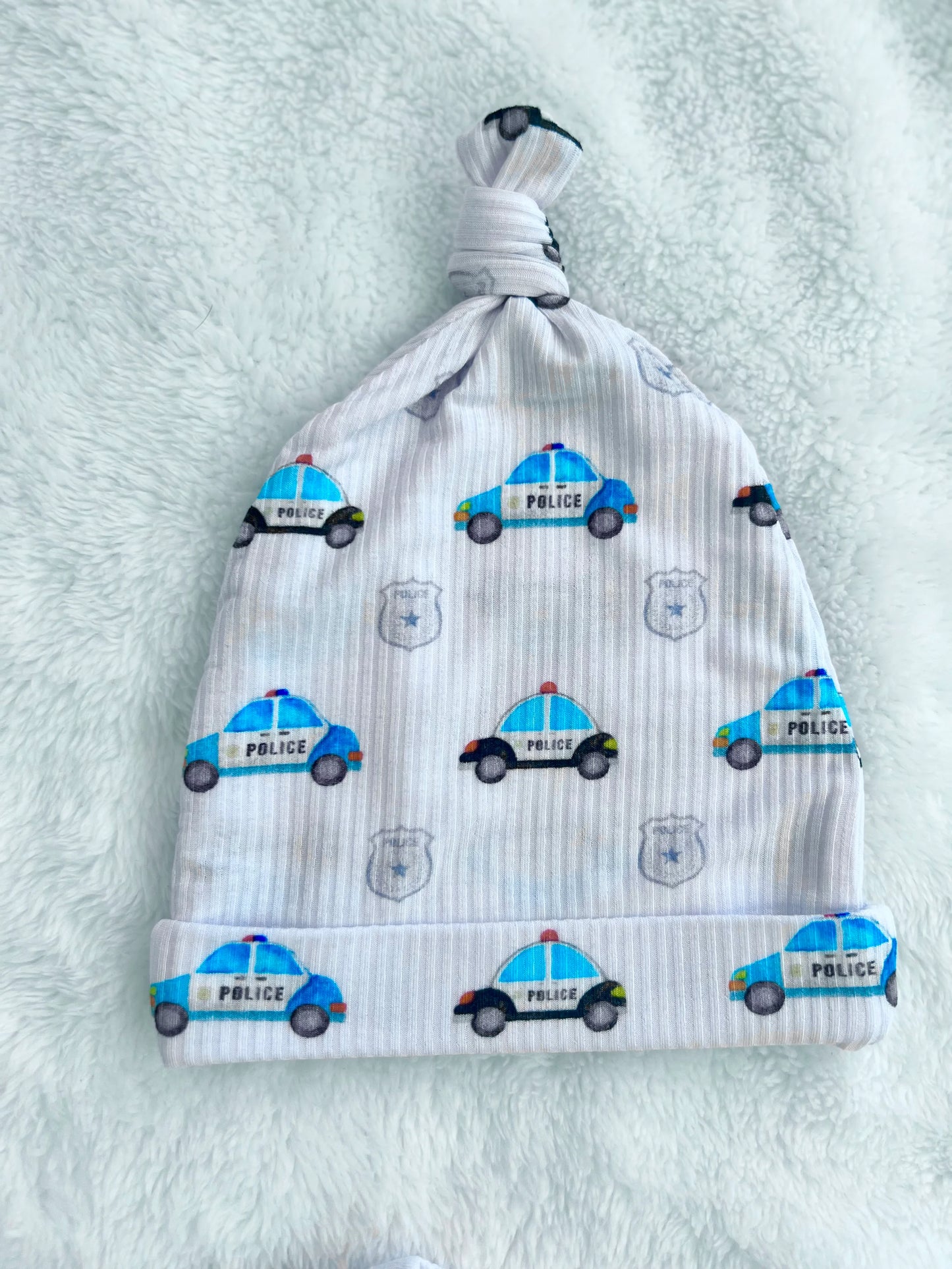 "Police Cars and Badges" Knotted Hat