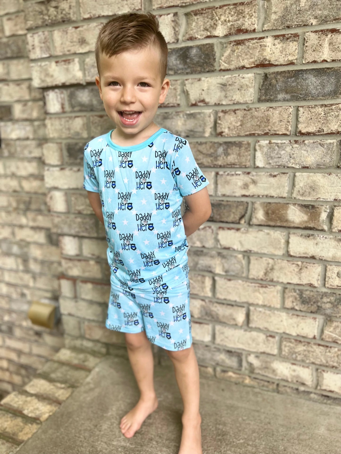 “Daddy is my Hero” Two Piece Shorts Comfy Cozies