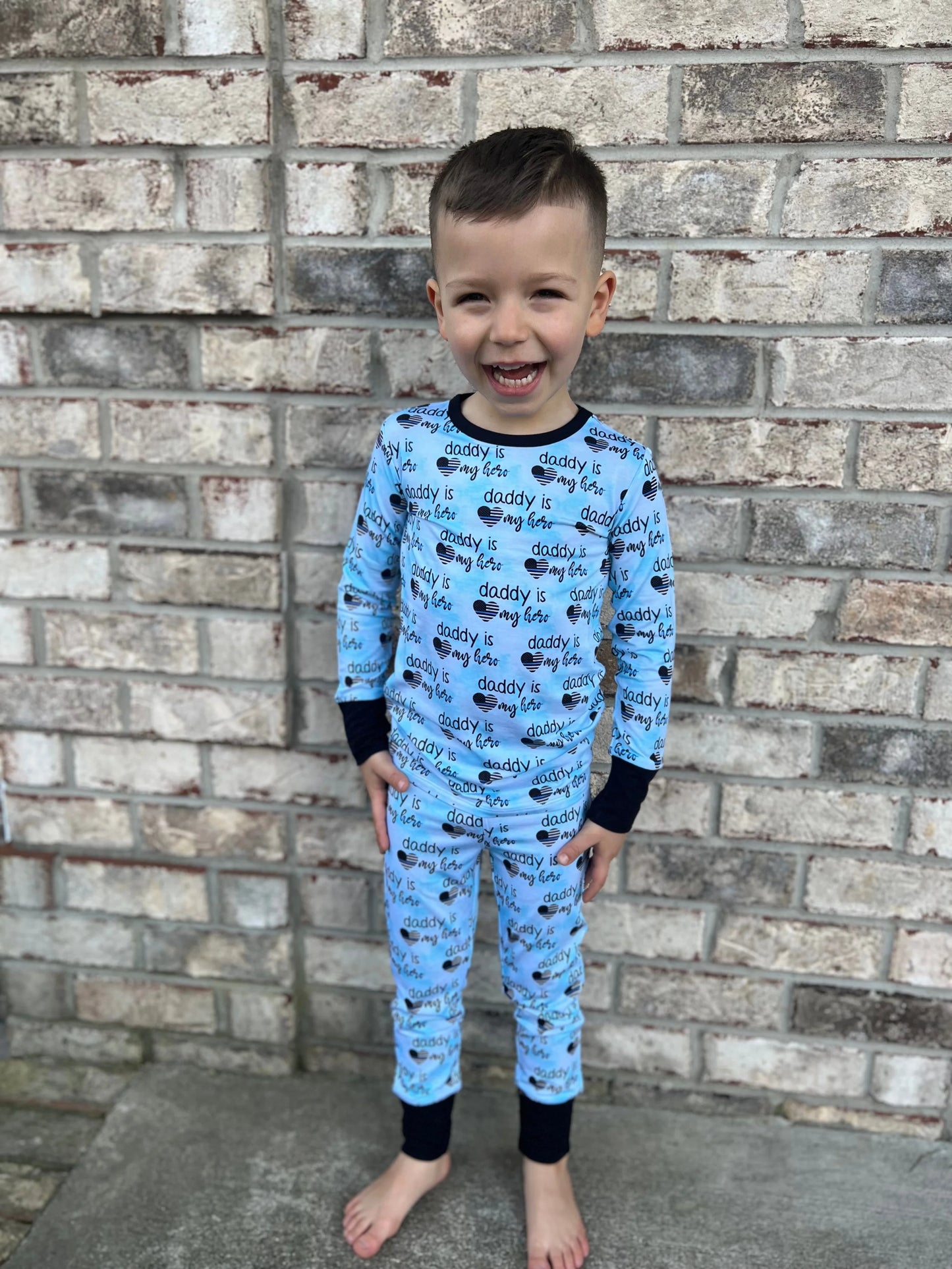“Daddy’s Little Hero” Two-Piece Comfy Cozies