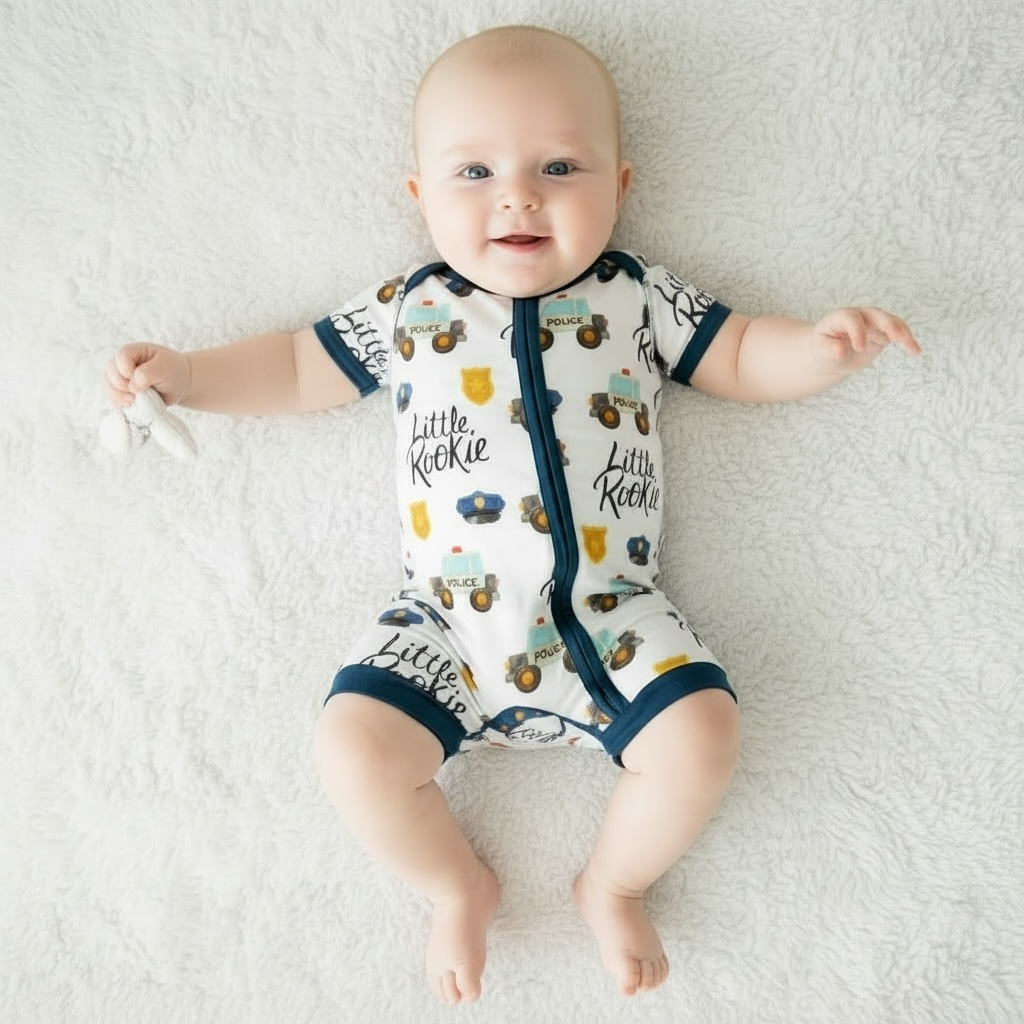 “Little Rookie” Shorty Romper