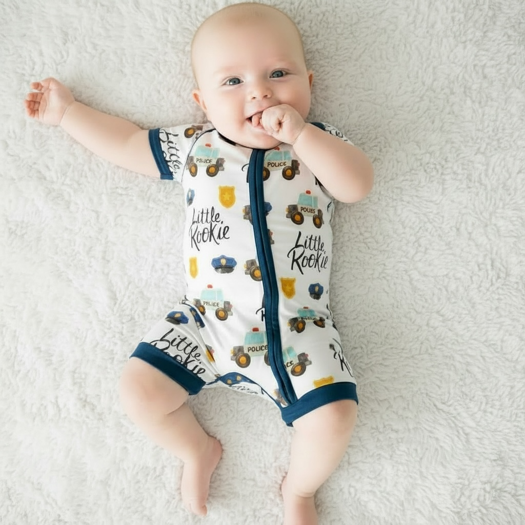 “Little Rookie” Shorty Romper