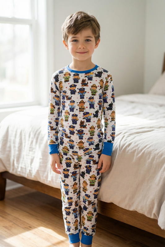 “Little Town Patrol” Two Piece Comfy Cozies
