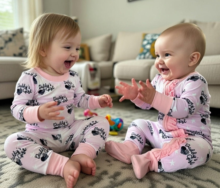 “Daddy’s Girl" Ruffle Zip-Up Comfy Cozies