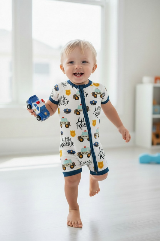 “Little Rookie” Shorty Romper