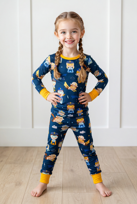 “Real-Life Superheroes” Two-Piece Comfy Cozies Long