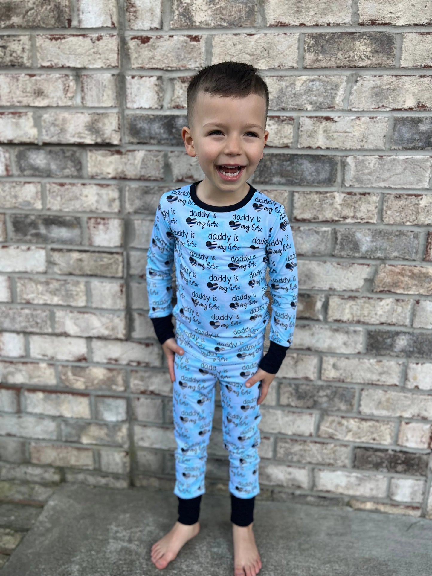 “Daddy’s Little Hero” Two-Piece Comfy Cozies