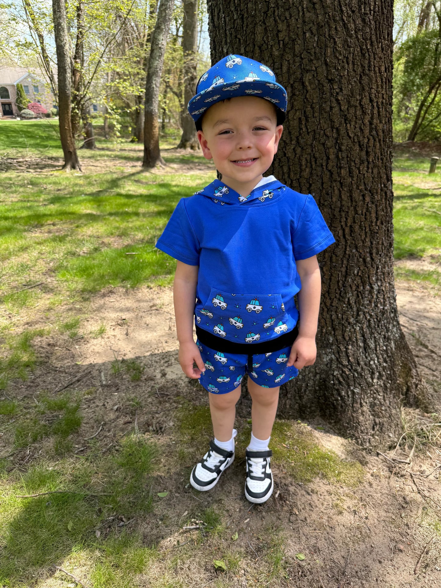 "Ride Along" Hooded Jogger Set - Short or Long