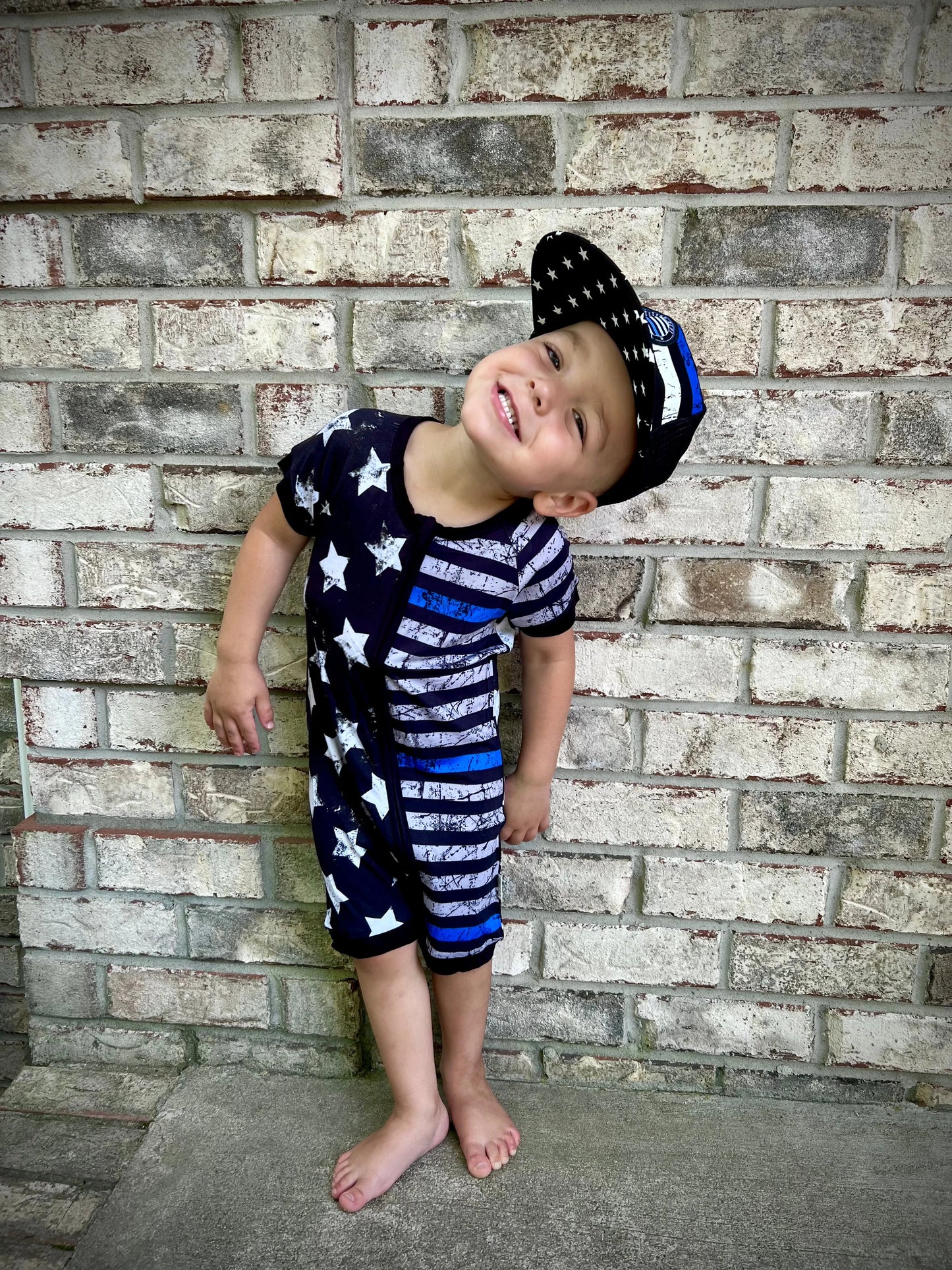 “TBL Stars and Stripes” Shorty Romper