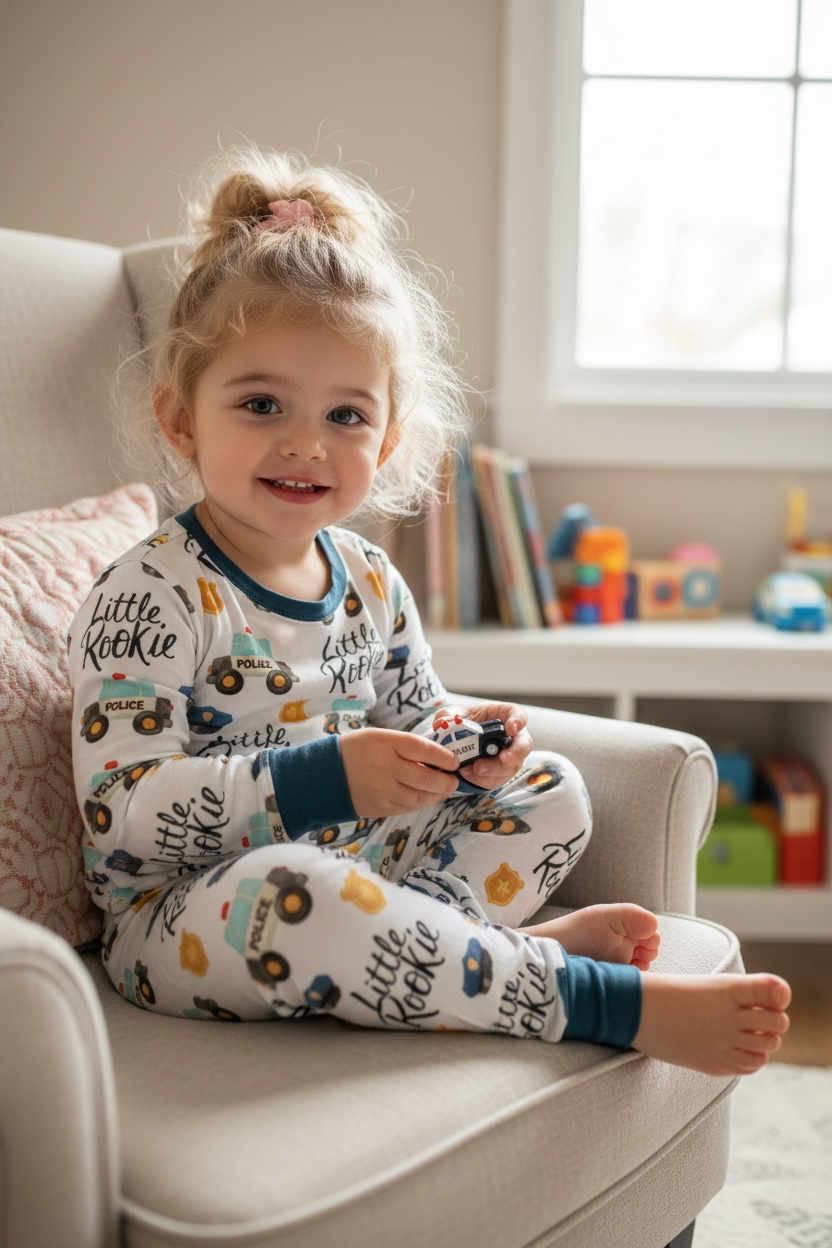 “Little Rookie” Two Piece Comfy Cozies