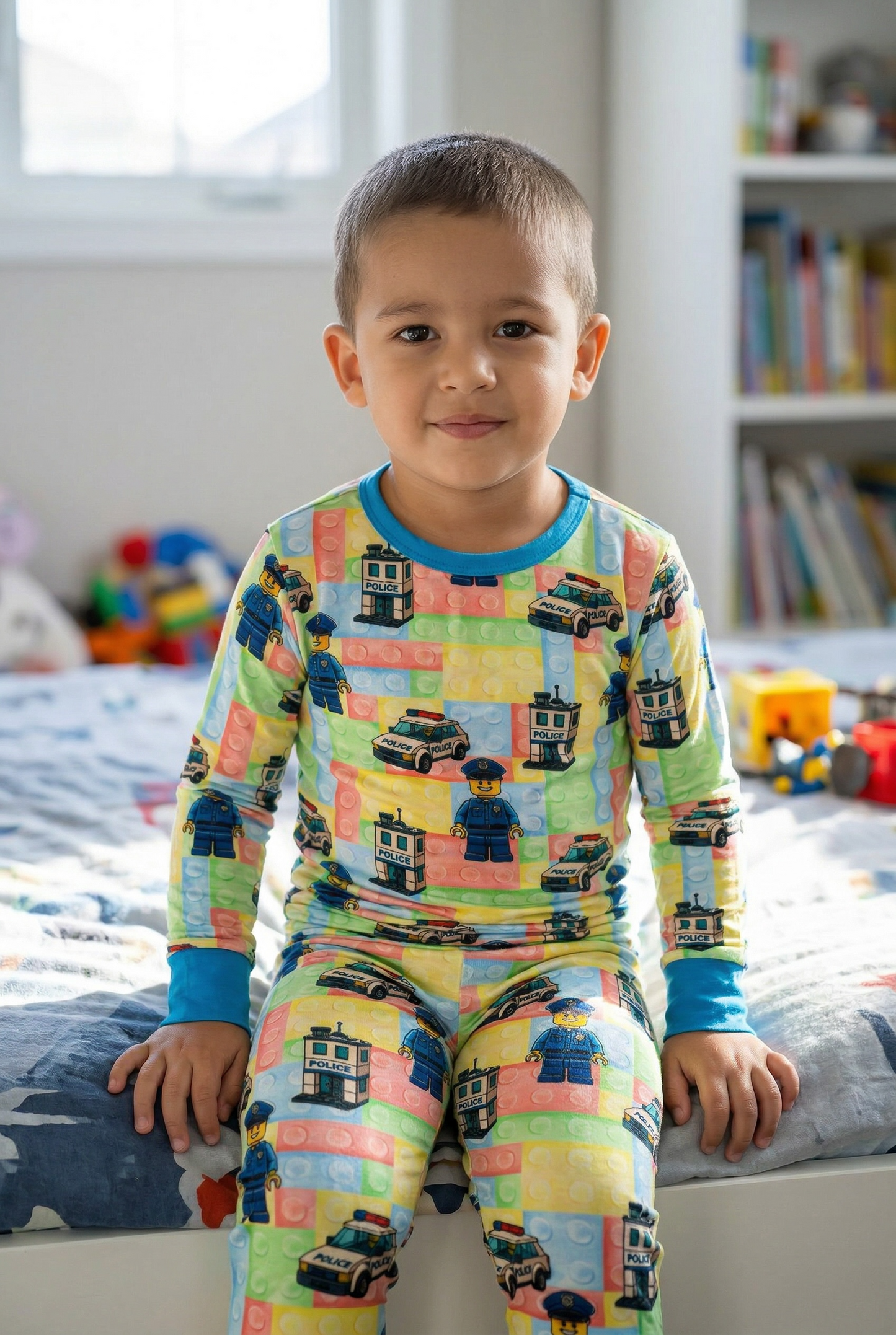 “Building Block Cops” Two Piece Comfy Cozies