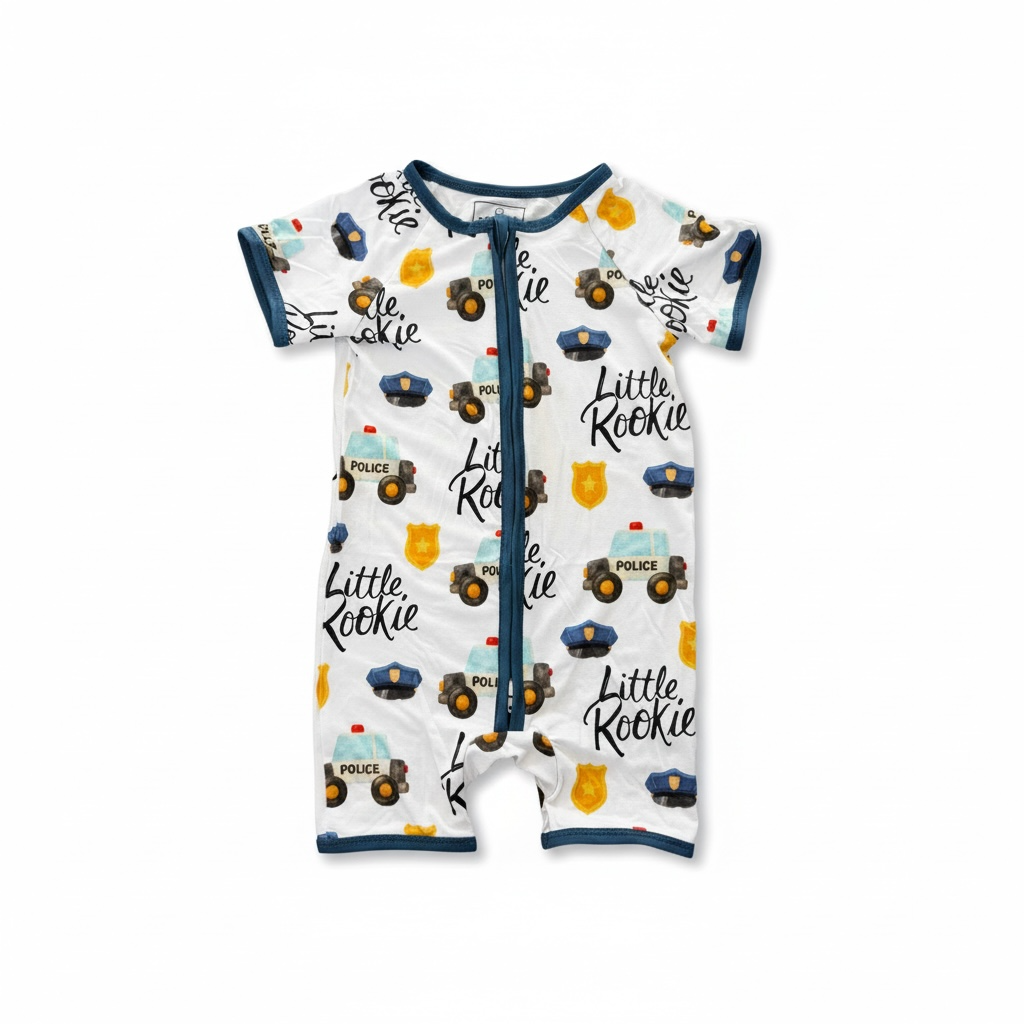 “Little Rookie” Shorty Romper
