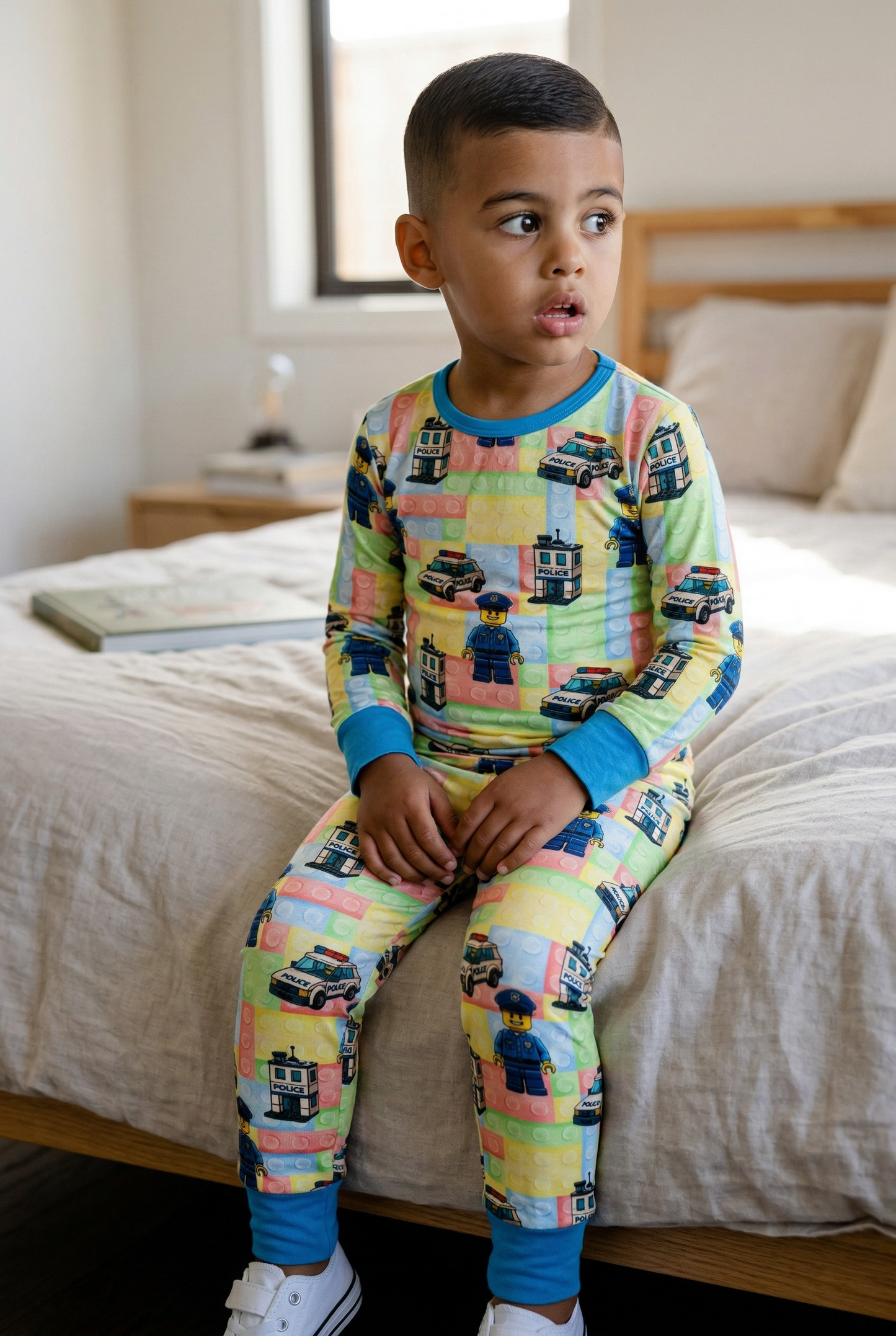 “Building Block Cops” Two Piece Comfy Cozies