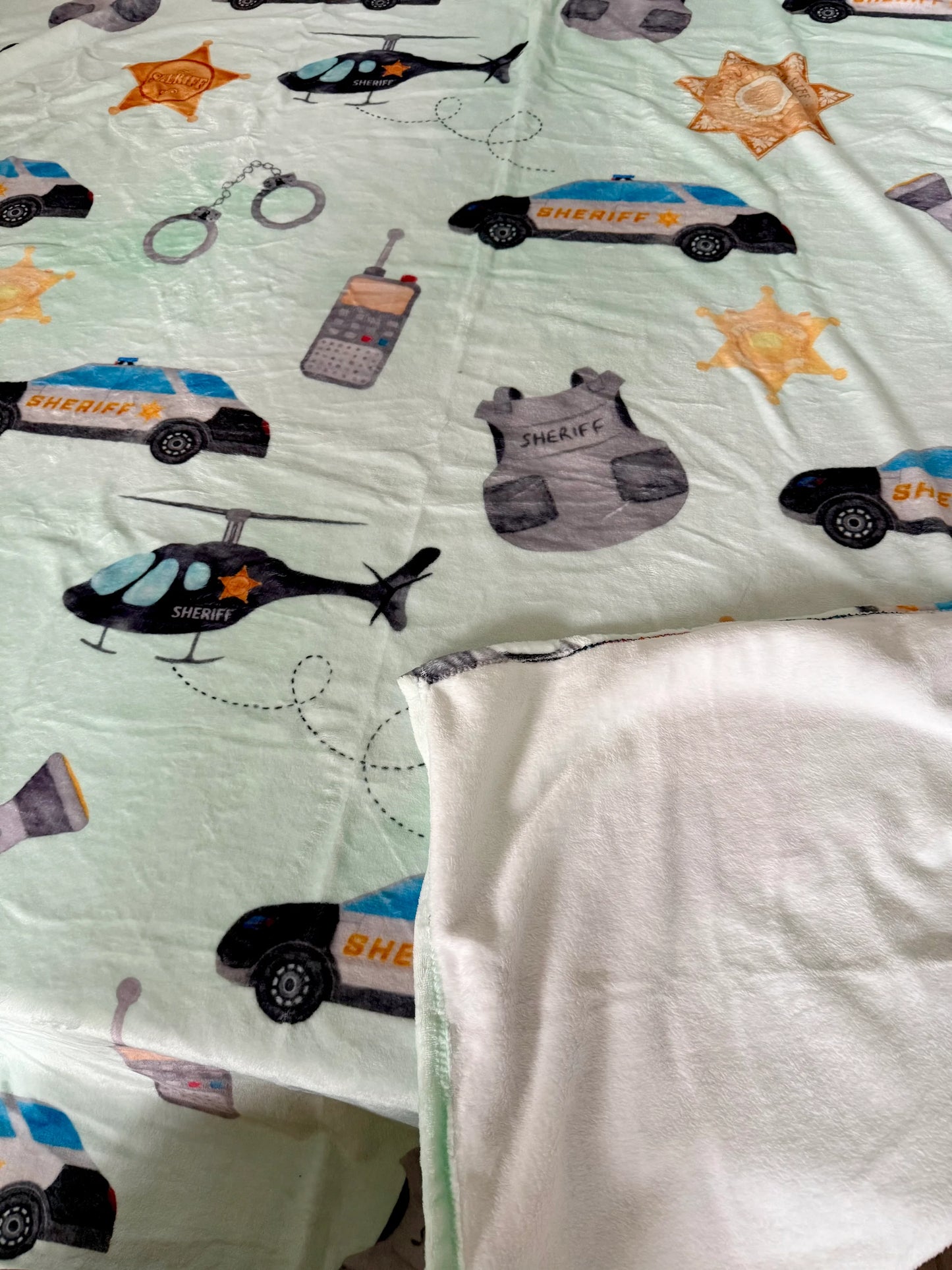 Sheriff on Duty 60x60” Fleece Cuddle Blanket