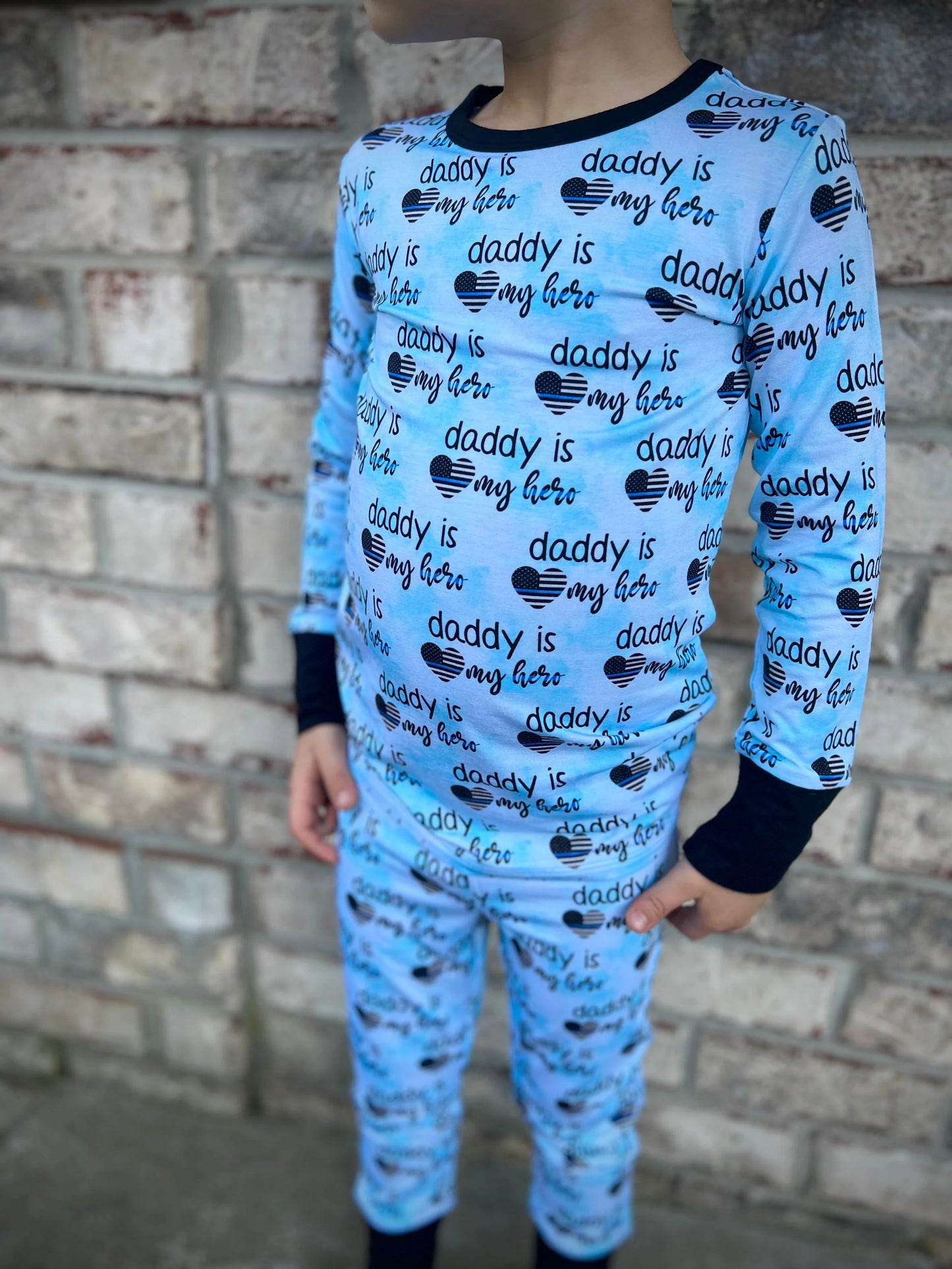 “Daddy’s Little Hero” Two-Piece Comfy Cozies