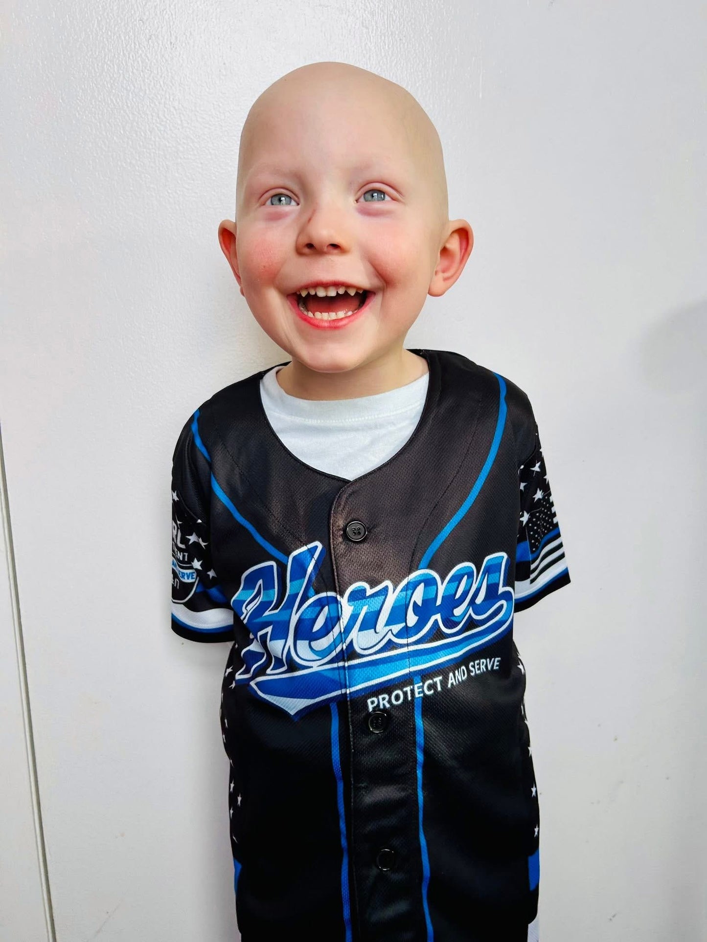 Heroes Baseball Jersey Style Top