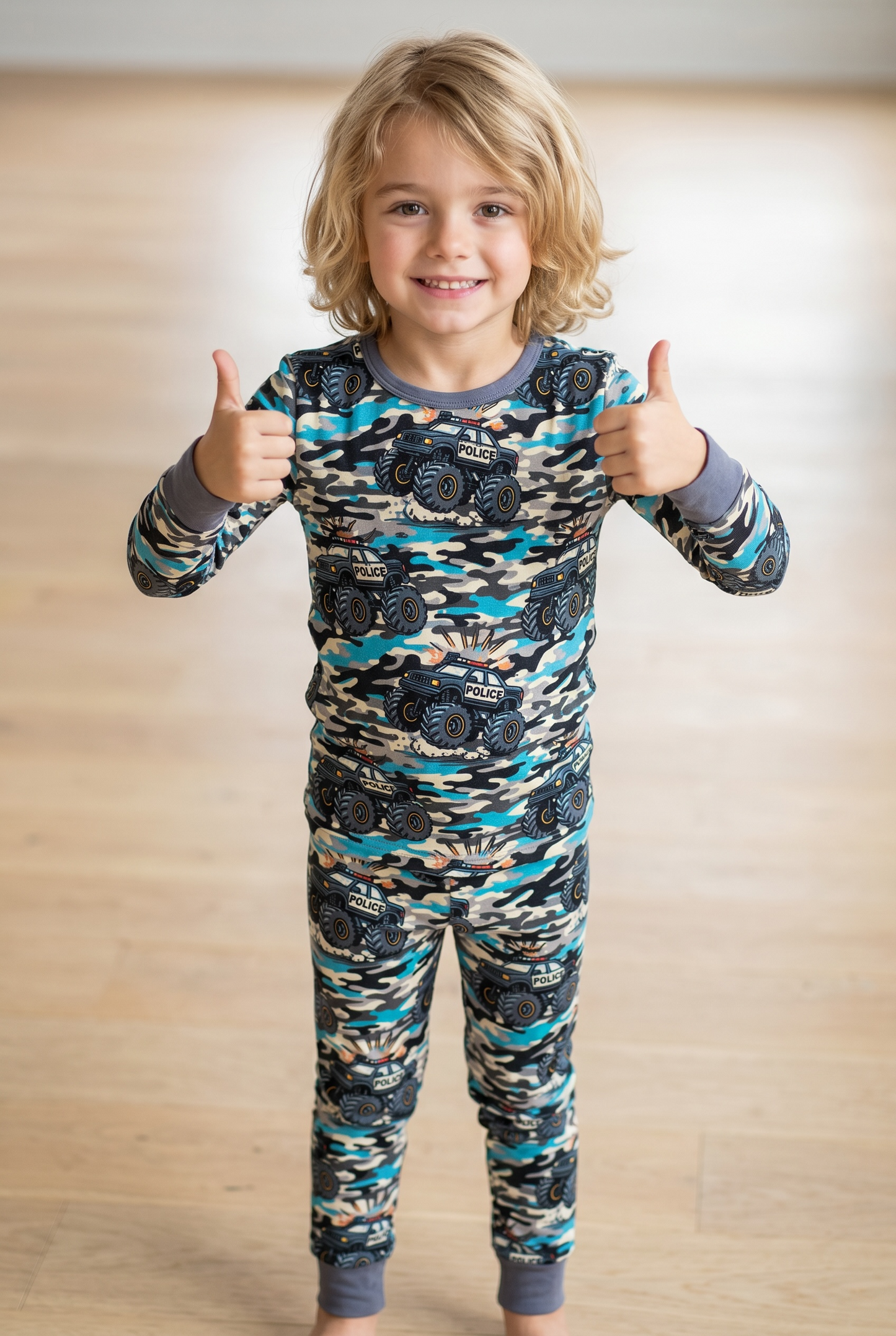 "Monster Truck Patrol” Two Piece Comfy Cozies