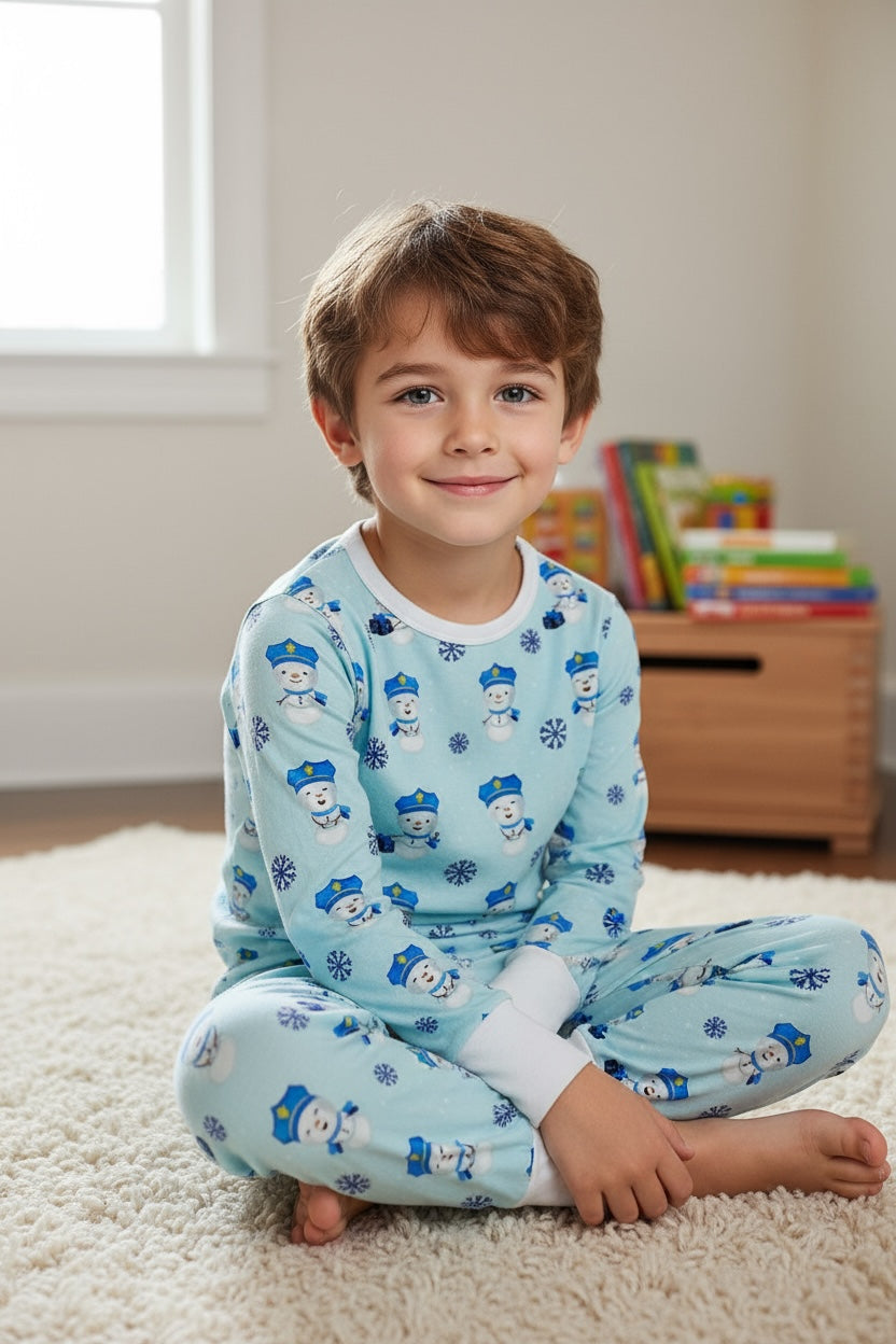 "Snowman on Duty" Two-Piece Comfy Cozies