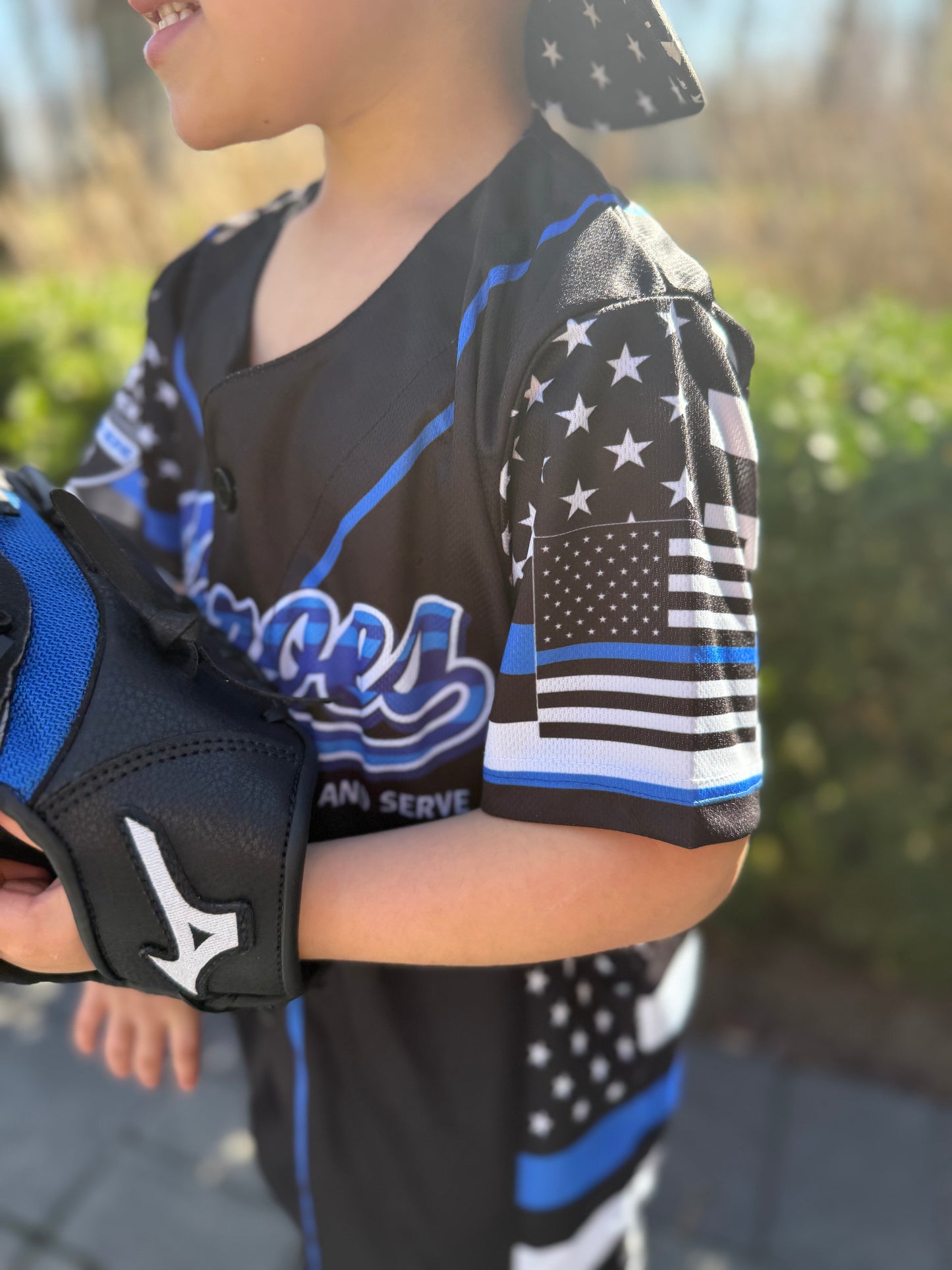 Heroes Baseball Jersey Style Top