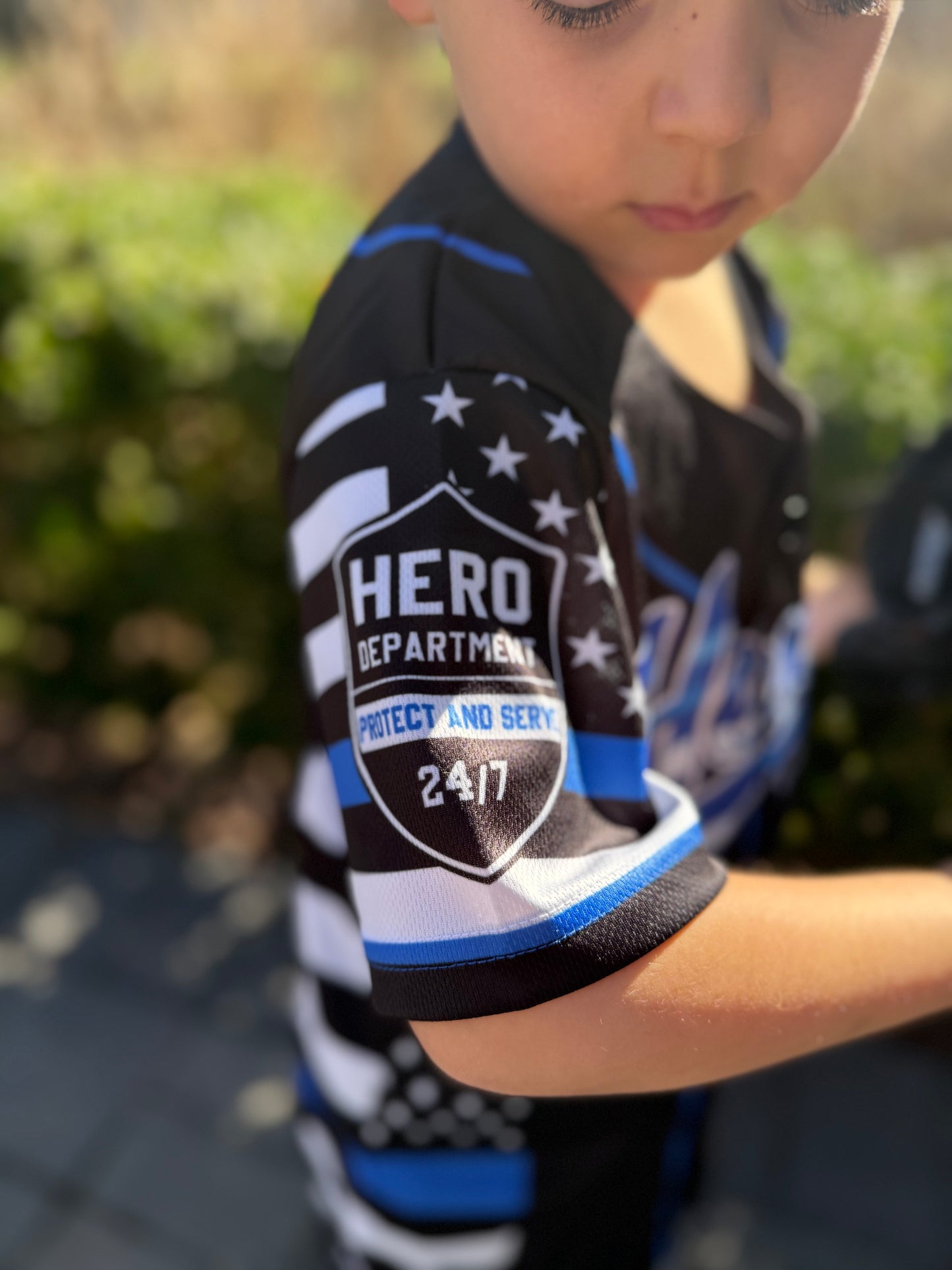 Heroes Baseball Jersey Style Top