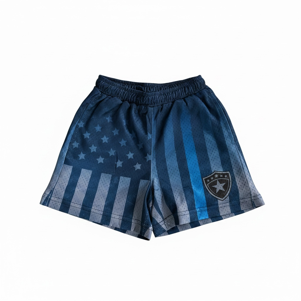 “Midnight Valor” Mesh Shorts