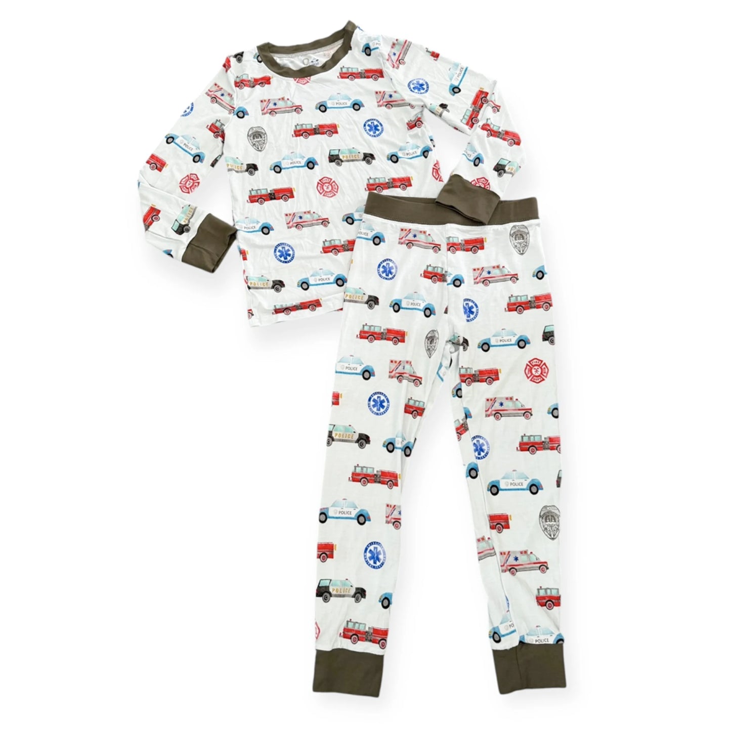 "First Responder Cars & Badges" Two Piece Comfy Cozies