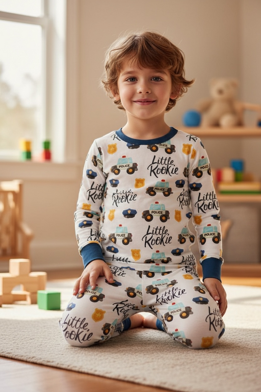 “Little Rookie” Two Piece Comfy Cozies