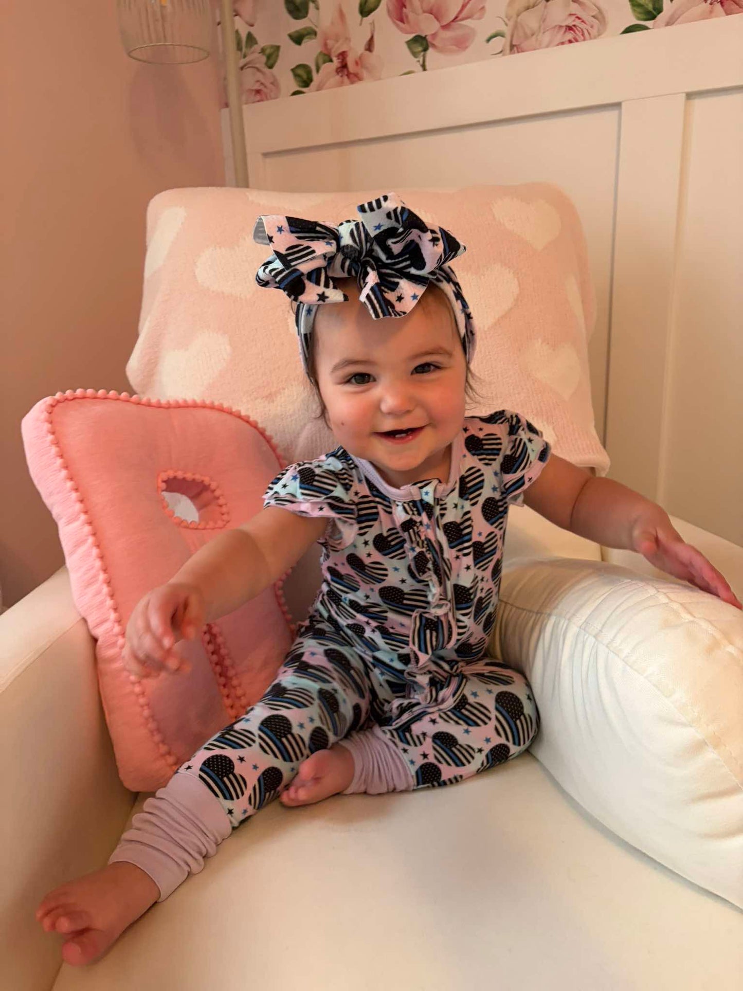 "Magical Sweet Hearts" Comfy Cozies Ruffle Zip-Up