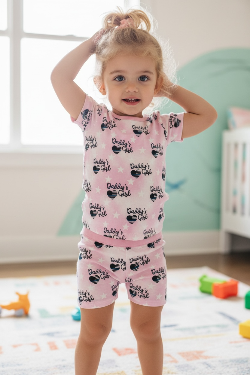 “Daddy’s Girl” Two Piece Shorts Comfy Cozies