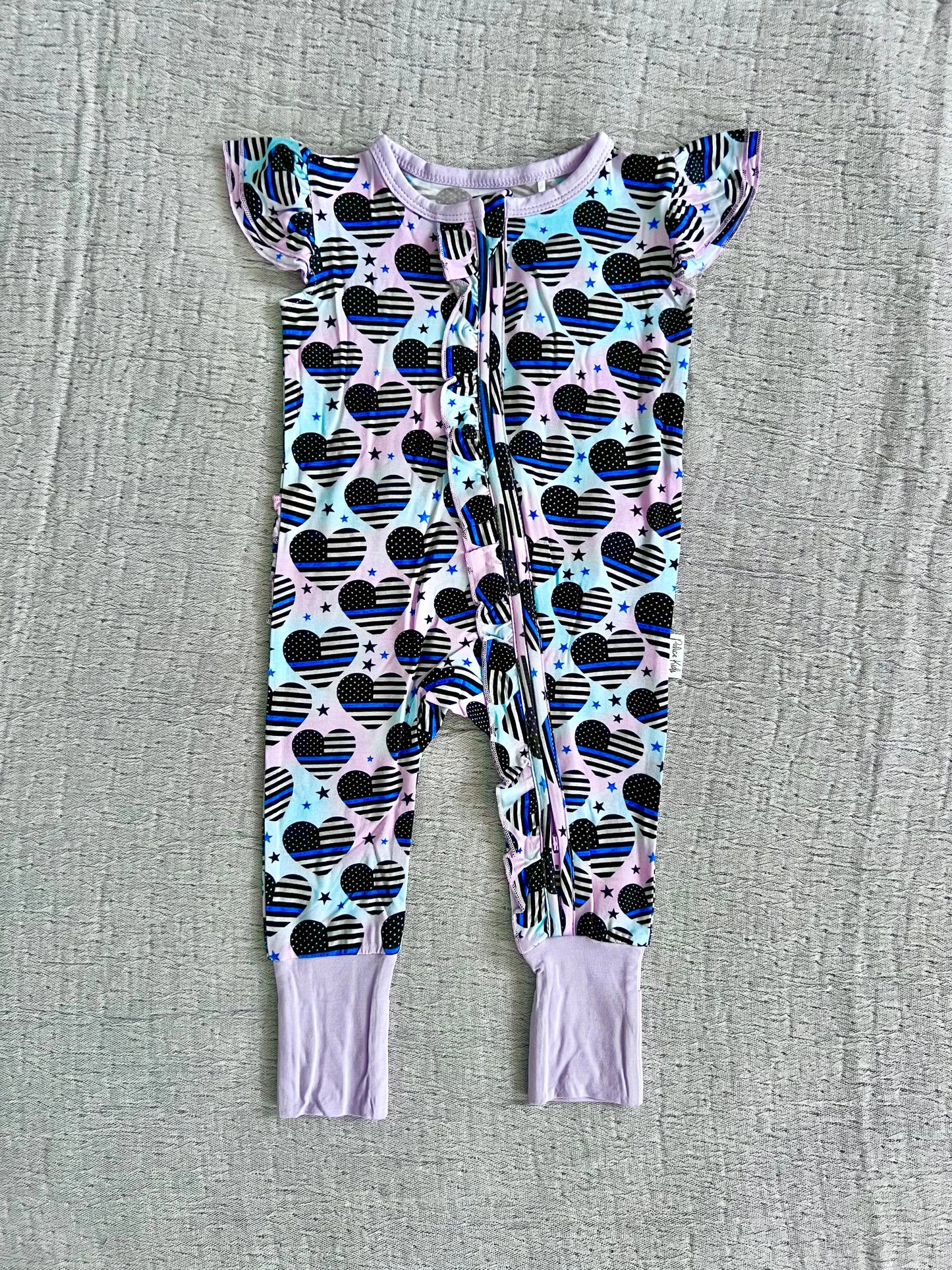 "Magical Sweet Hearts" Comfy Cozies Ruffle Zip-Up