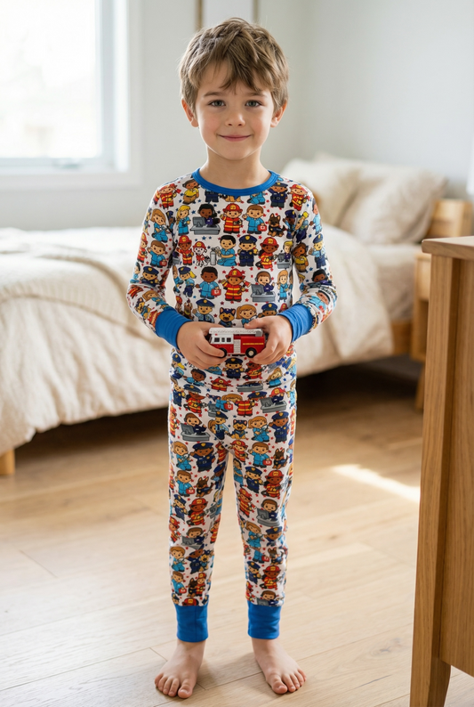 “Little Town Heroes” Two Piece Comfy Cozies