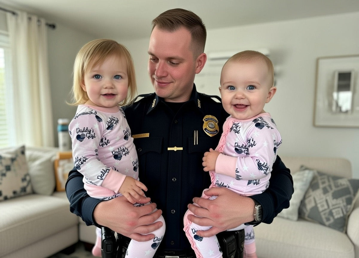 “Daddy’s Girl" Ruffle Zip-Up Comfy Cozies