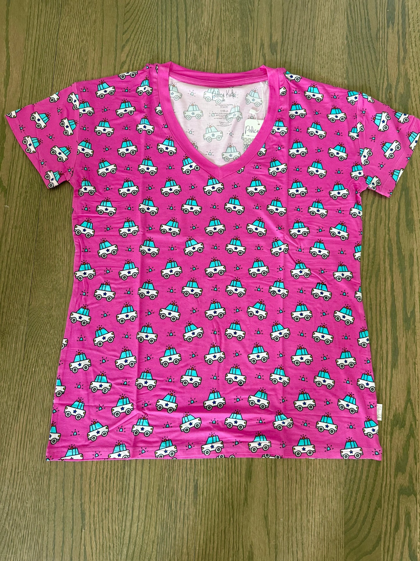 "Ride Along" Women's Short Sleeve Lounge Top PINK