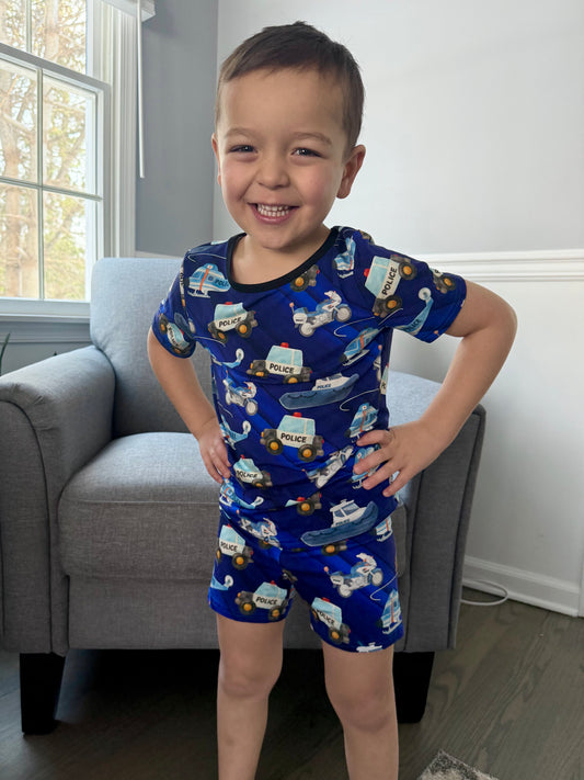 “Street, Sky, and Sea Patrol” Two Piece Shorts Set Comfy Cozies