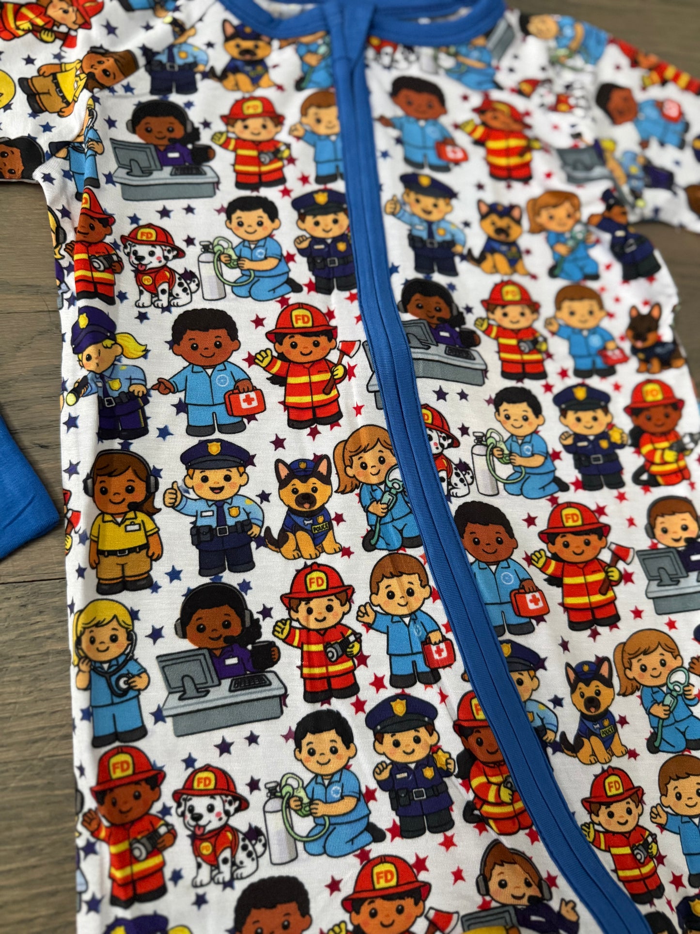 “Little Town Heroes" Zip-Up Comfy Cozies