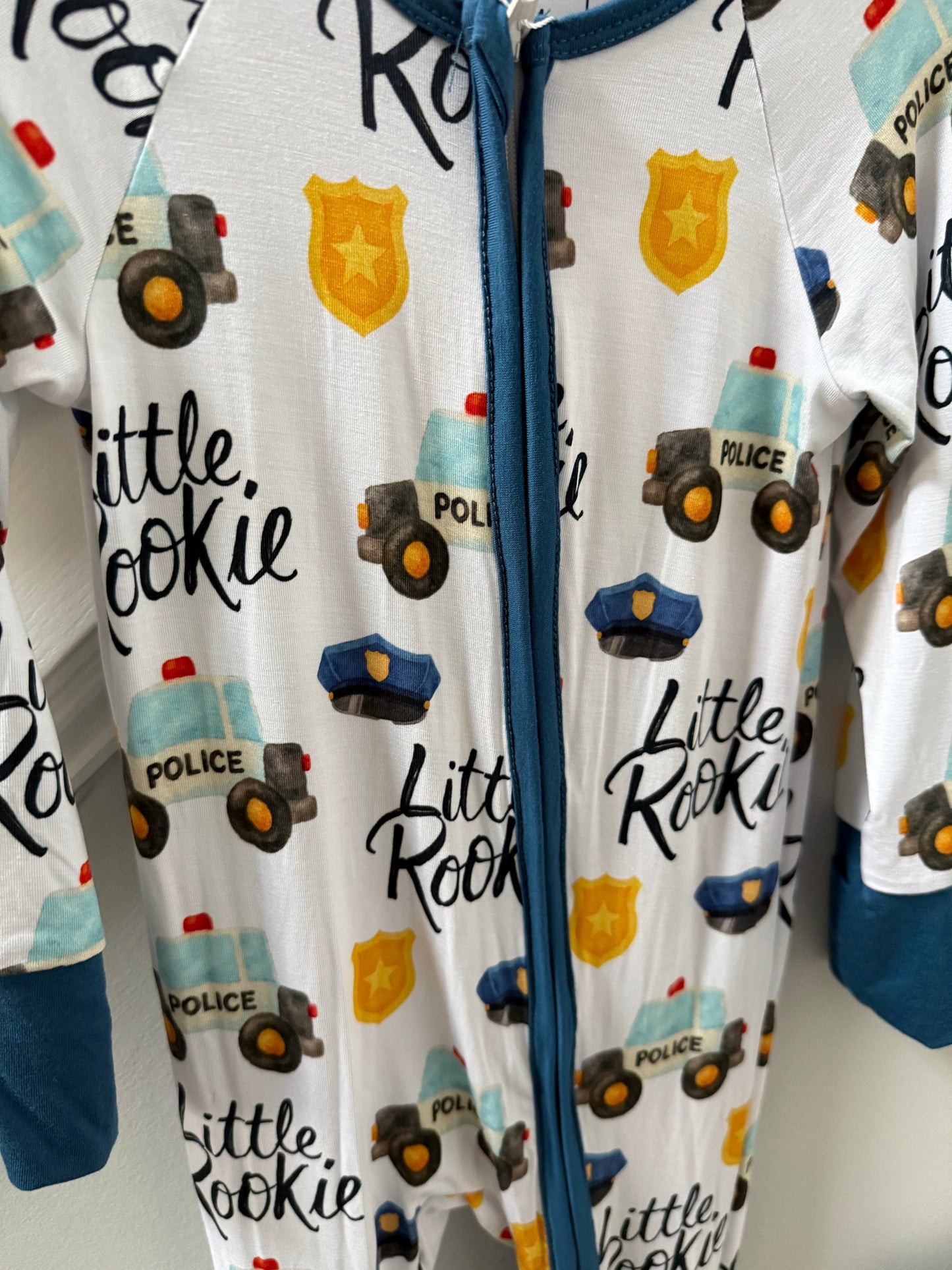 “Little Rookie" Zip-Up Comfy Cozies