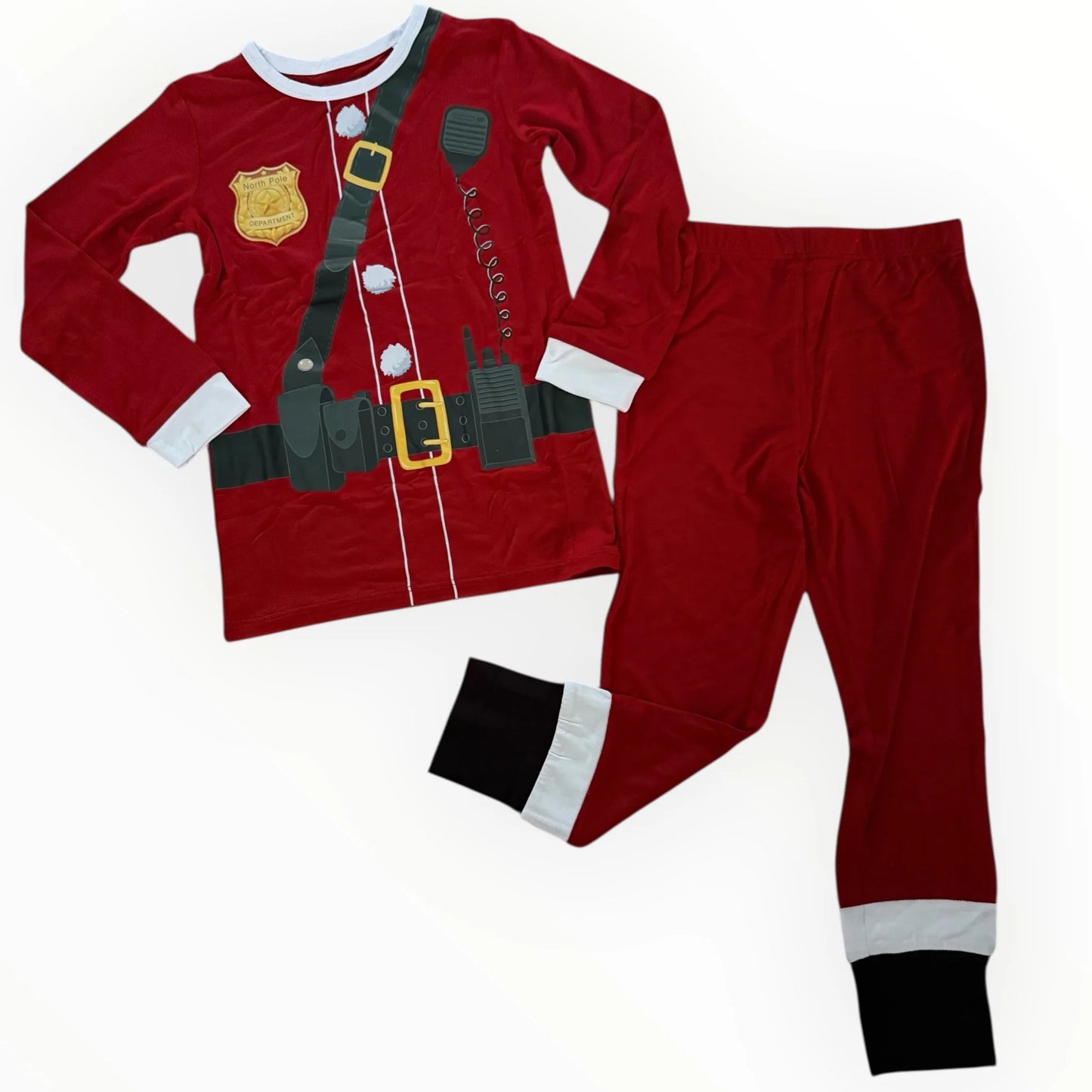"North Pole Department: Santa Squad"- Two Piece Uniform Comfy Cozies