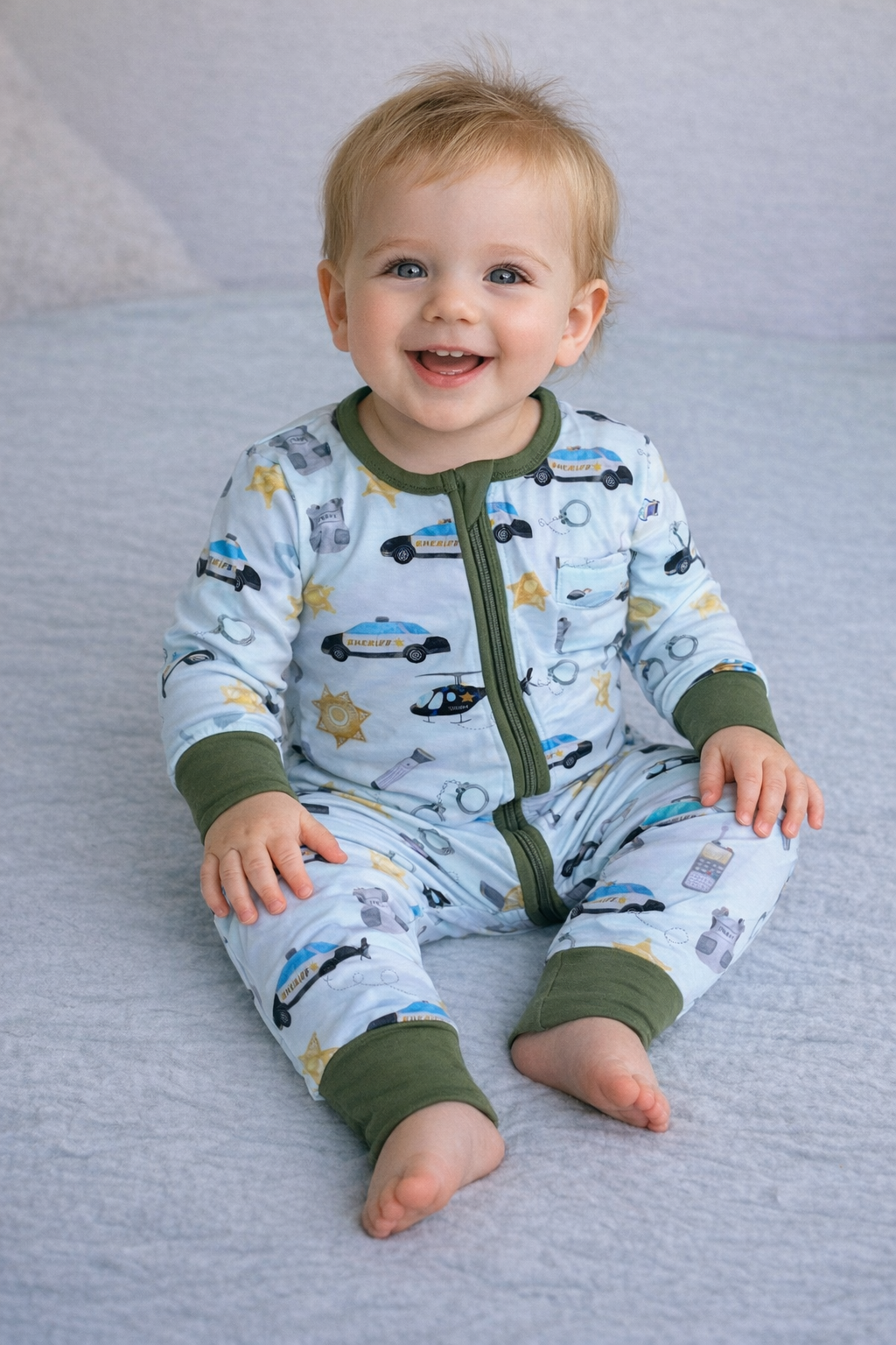 "Sheriff On Duty” Comfy Cozies Zip-Up