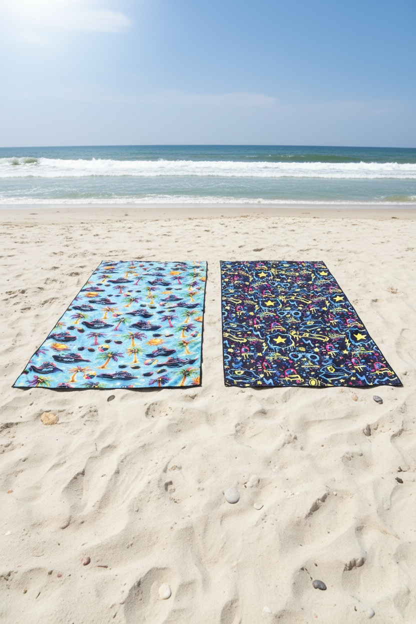 Oversized Microfiber Beach Towel - Choose Design