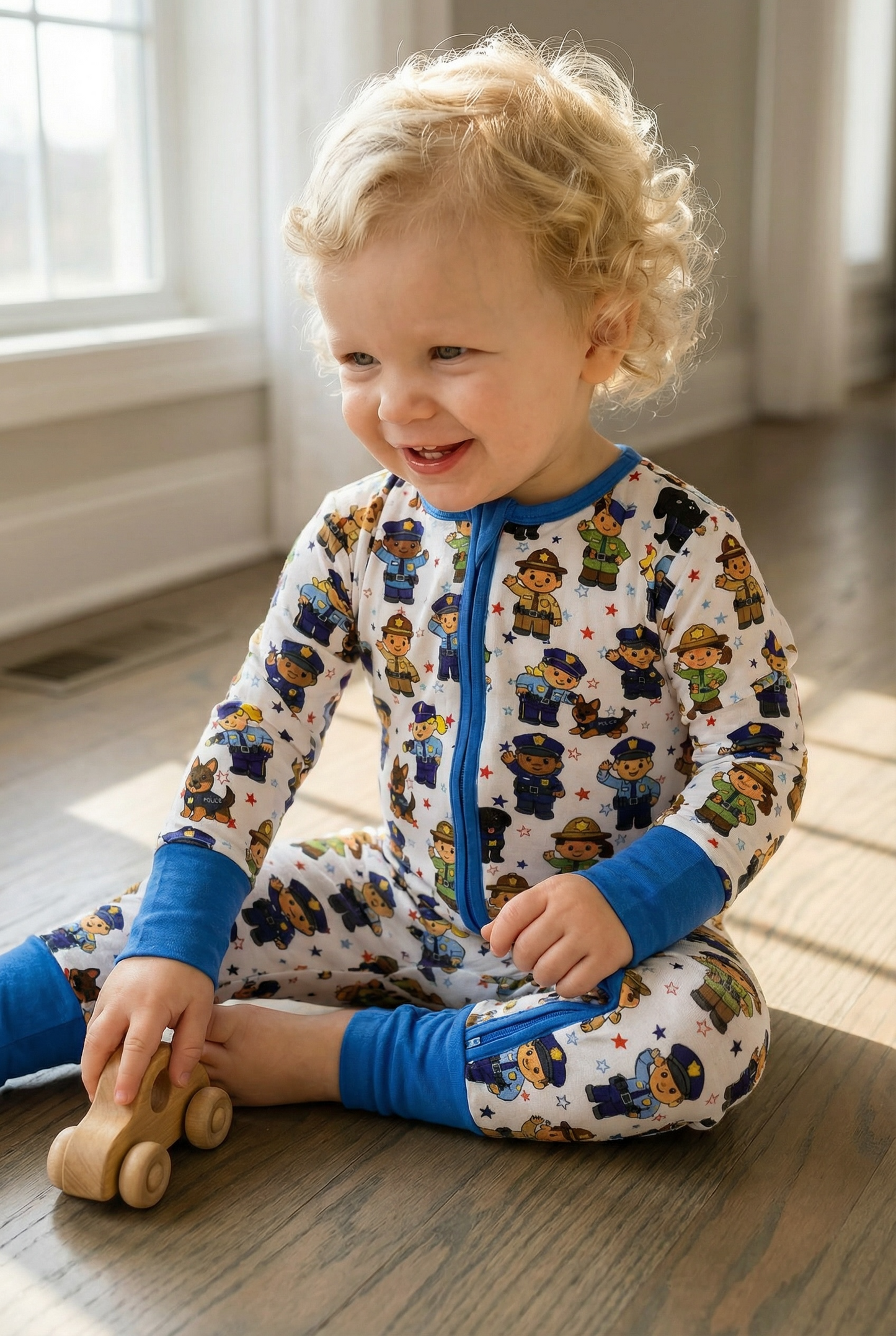 “Little Town Patrol" Zip-Up Comfy Cozies