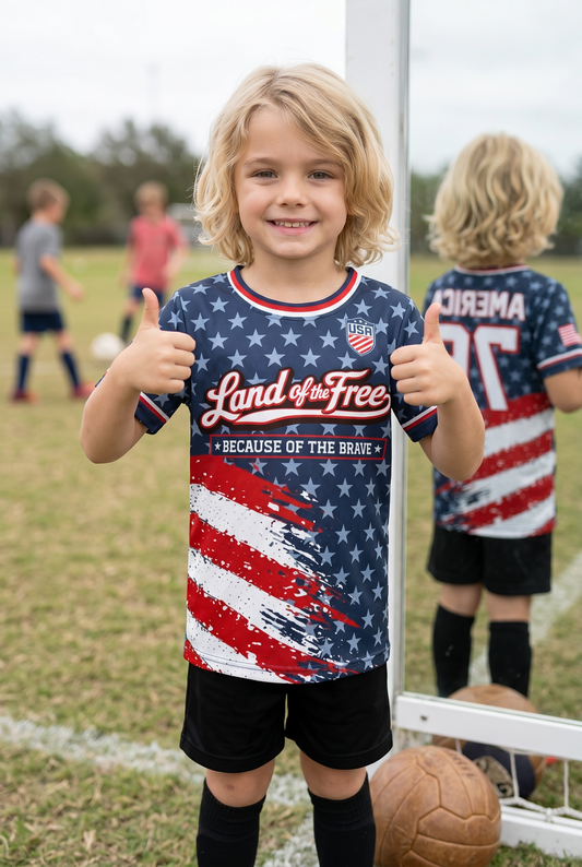 "Because of the Brave" Soccer Jersey