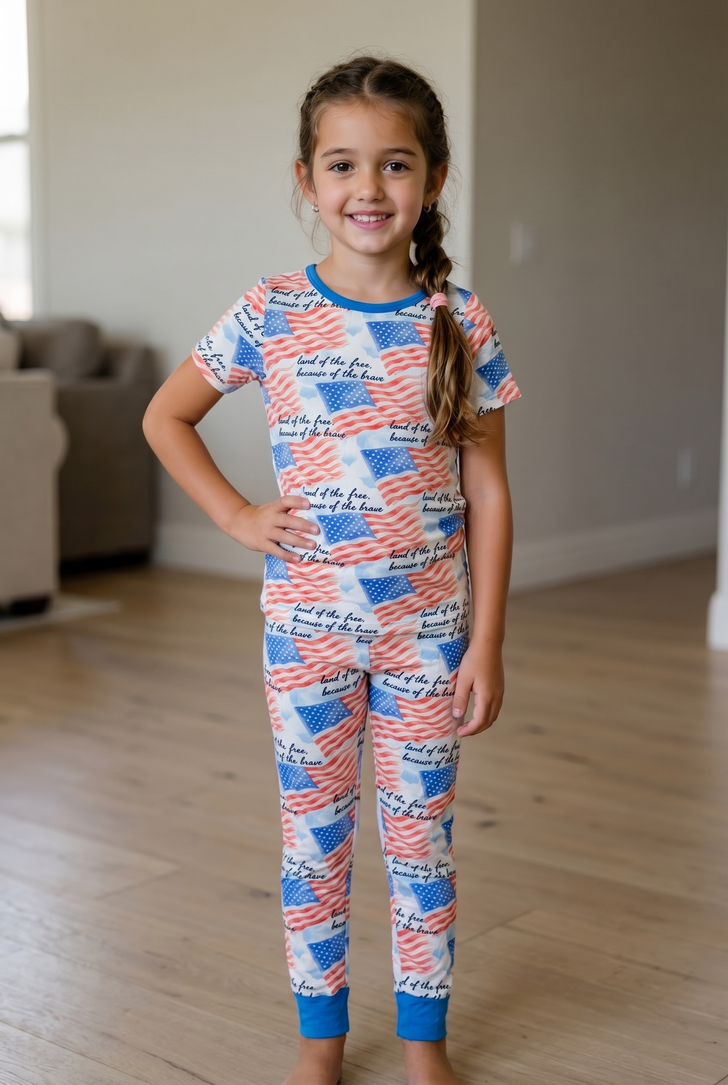 "Because of the Brave” Two Piece Comfy Cozies